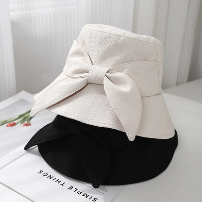 Women's Bowknot Fashion Bucket Hat