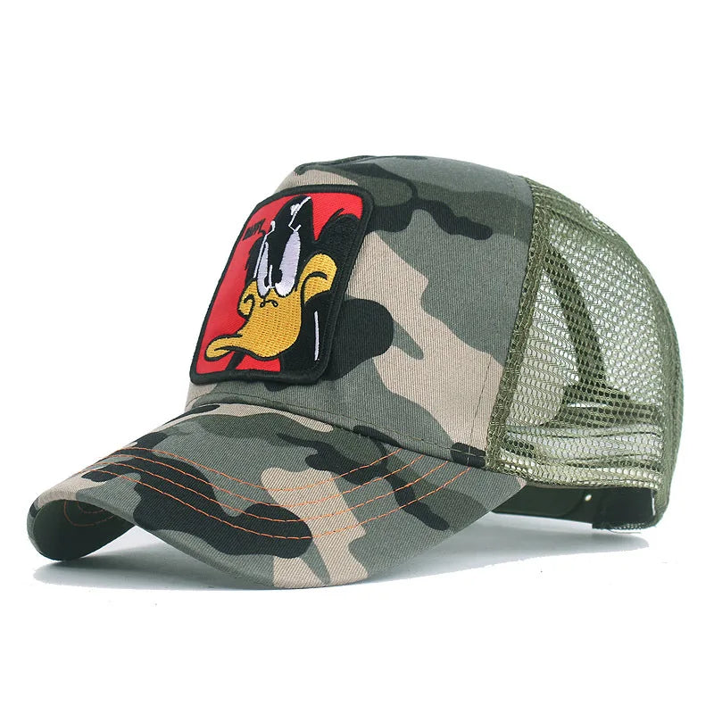 Anime Duck Patch Snapback Baseball Cap