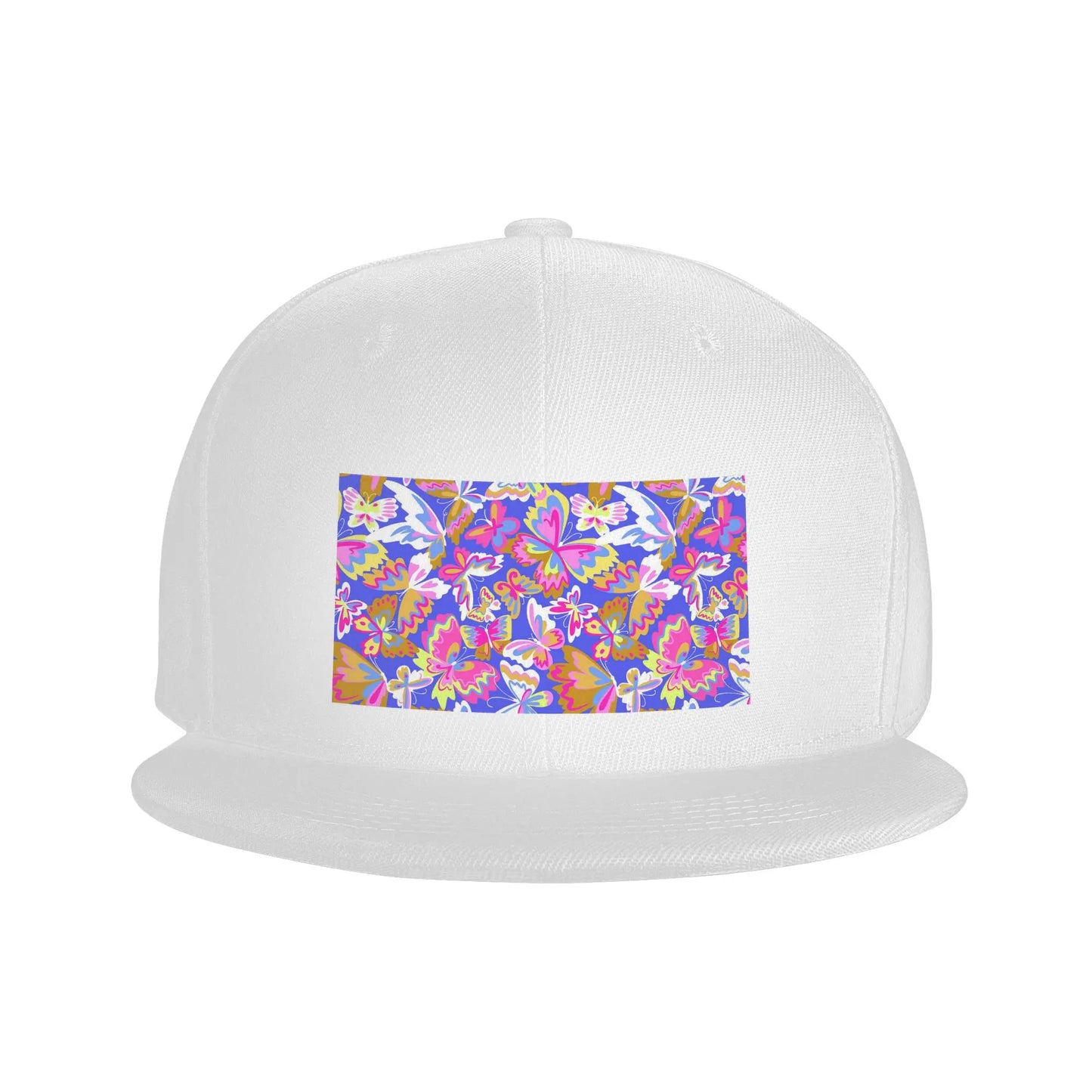 Colorful Butterfly Pattern Snapback Cap