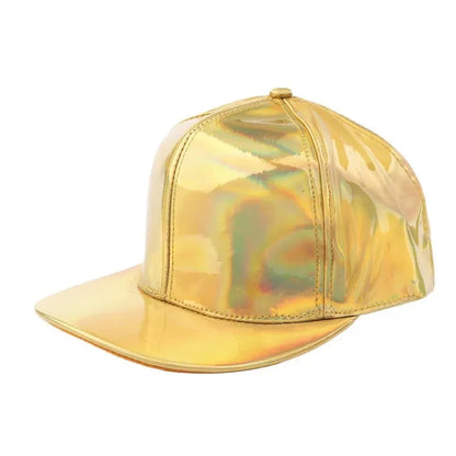 Fashion PU Rainbow Color Changing Hiphop Baseball Cap