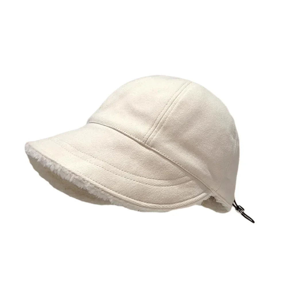 Plush Thickened Winter Women Bucket Hat