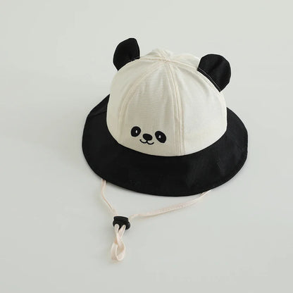 Cute Bear Cotton Kids Summer Bucket Hat