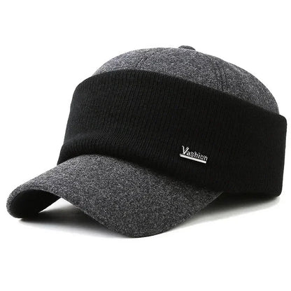 Warm Thick Earmuffs Winter Baseball Cap