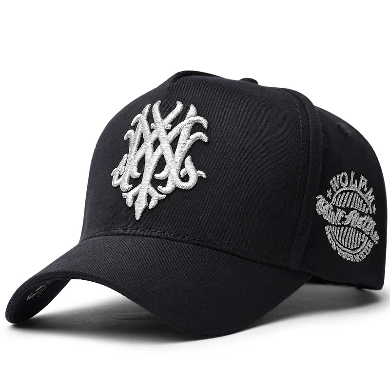 Oversize 5 Panel Cotton Baseball Cap Men Women Fishing Sun