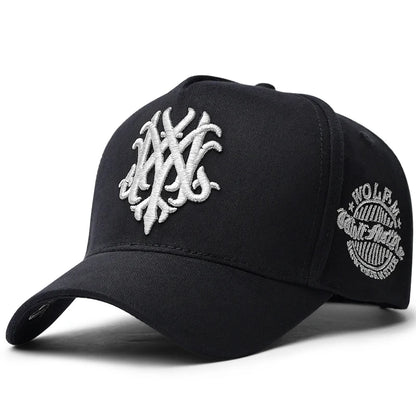 Oversize 5 Panel Cotton Baseball Cap Men Women Fishing Sun