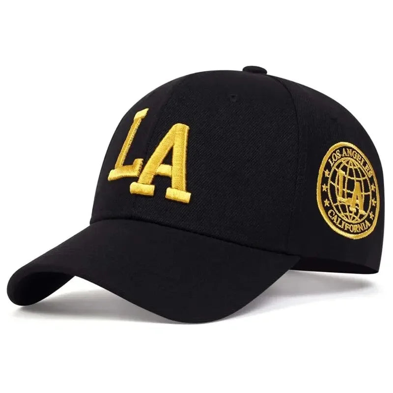 Unisex La Letter Embroidery Baseball Caps Spring