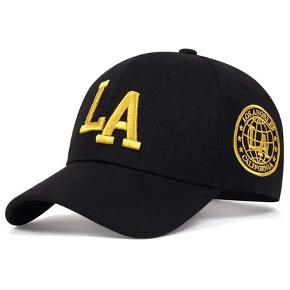 Unisex La Letter Embroidery Baseball Caps Spring