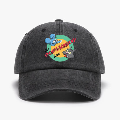 Retro Washed Printed Baseball Cap