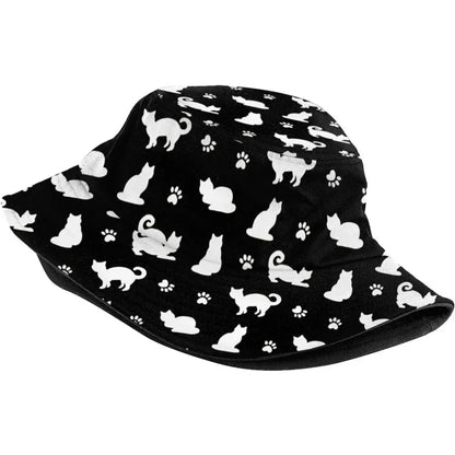Cute Cat Printing Hip Hop Outdoor Fisherman Hat
