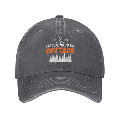 Coming To The Cottage Retro Baseball Cap