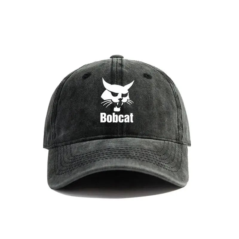 Bobcat Heavy Equipment Retro Outdoor Adjustable Baseball Cap