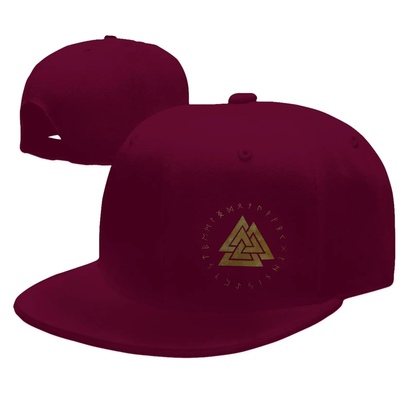 Valknut Odin Symbol Adjustable Snapback Cap