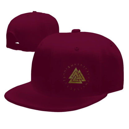 Valknut Odin Symbol Adjustable Snapback Cap