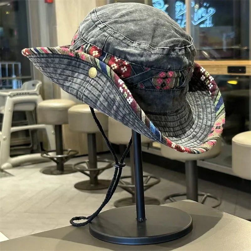 Breathable Wind Resistant Outdoor Cotton Bucket Hat