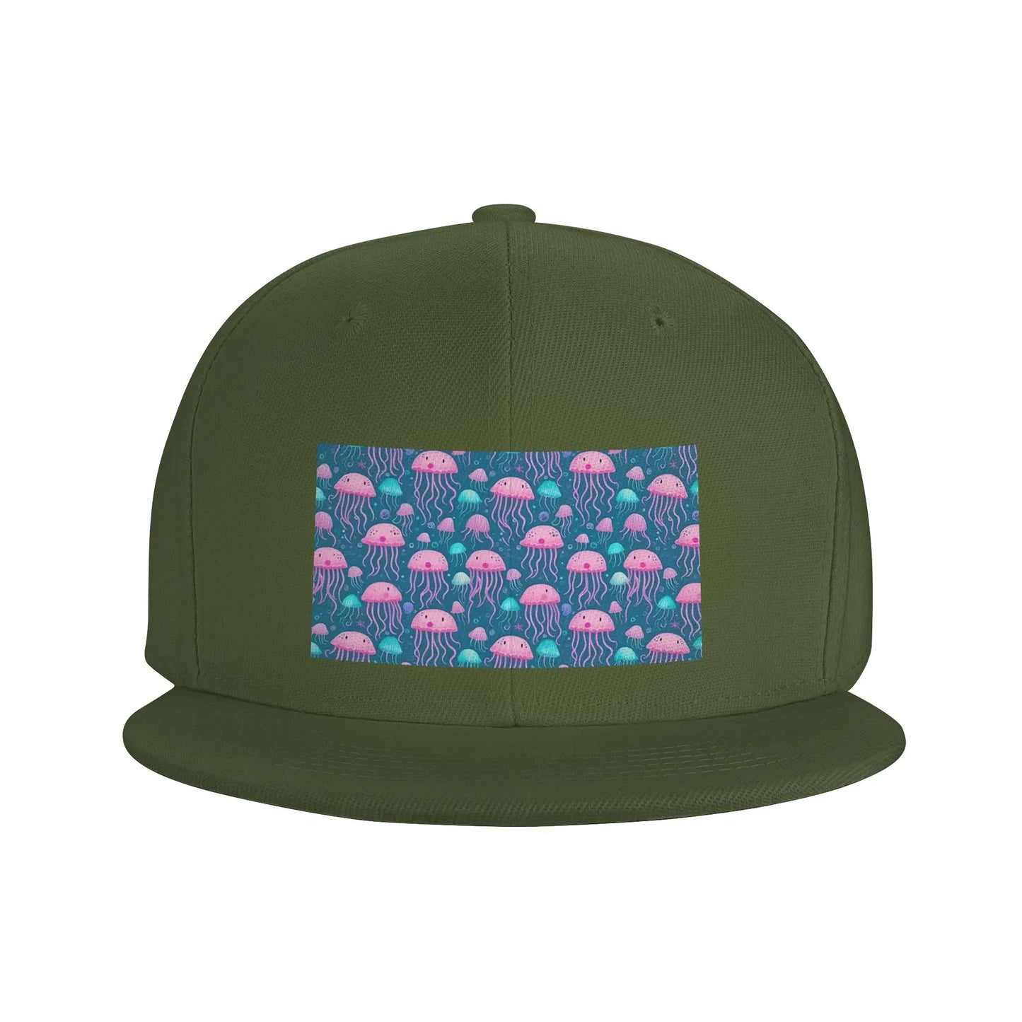 Elegant Jellyfish Marine Life Snapback Cap