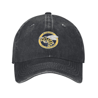 Wiskayok WHS Yellowjackets Washed Hip Hop Baseball Cap