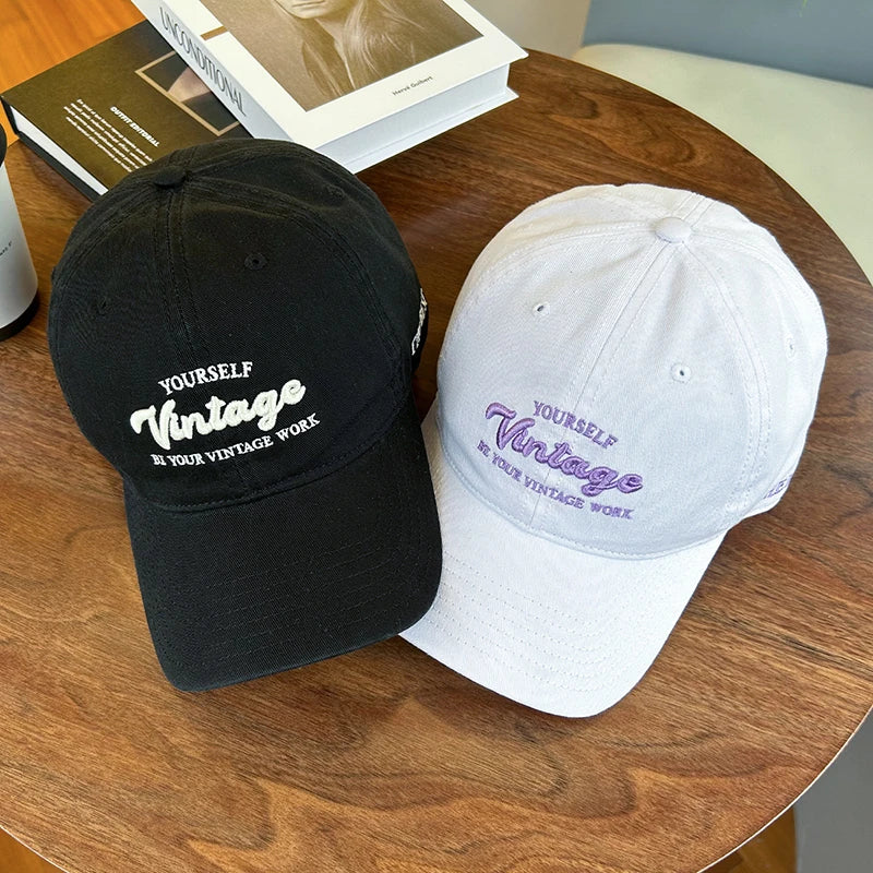 RICYGVM Letter Embroidery Cotton Baseball Cap
