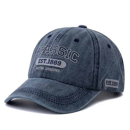 Retro 1889 Letter Embroidered Baseball Cap