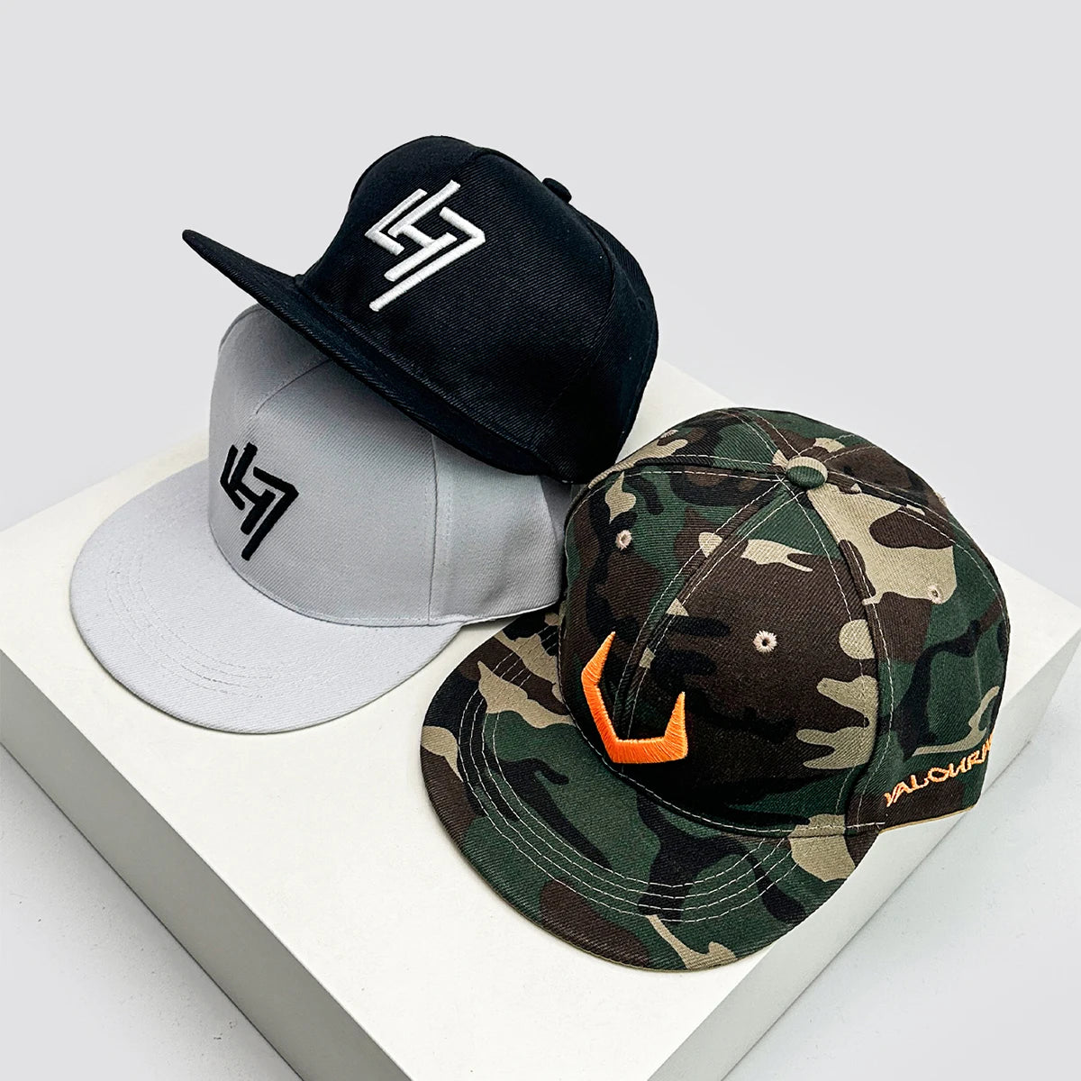 3D Pattern Color Block Embroidery Hip Hop Cap