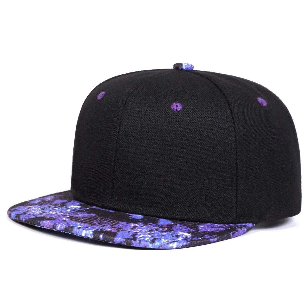 Unisex Purple Starry Sky Printing Hip-hop Hats