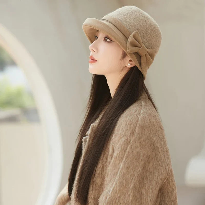 French Retro Woolen Fisherman Hat