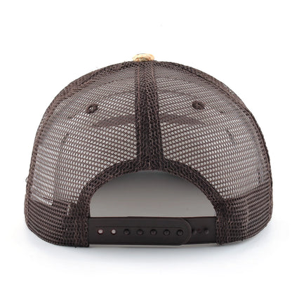 Straw Floral Flat Bill Baseball Cap
