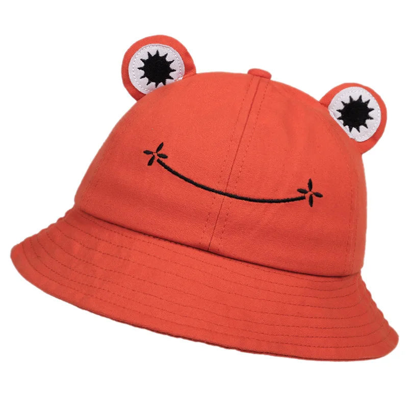 New Frog Shaped Parent Child Fisherman Hat