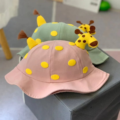 Baby Cartoon Polka Dot Fisherman Hat