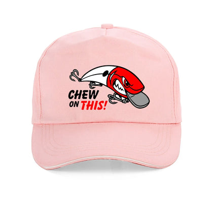 Cartoon Fishbone Funny Outdoor Baseball Cap