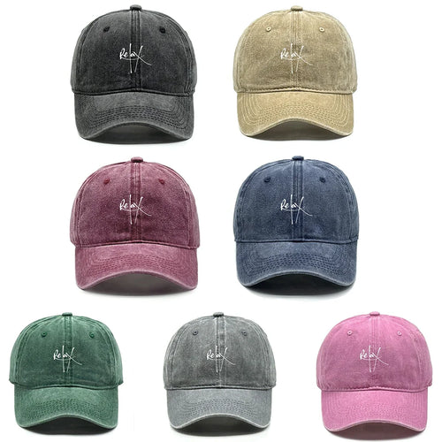 Relax Print Mesh Adjustable Outdoor Baseball Cap