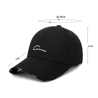 Black White Leisure Travel Sun Protection Cap