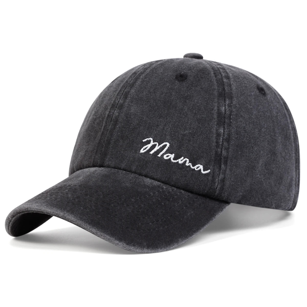 Unisex Parent Child Letter Embroidery Wash Baseball Caps