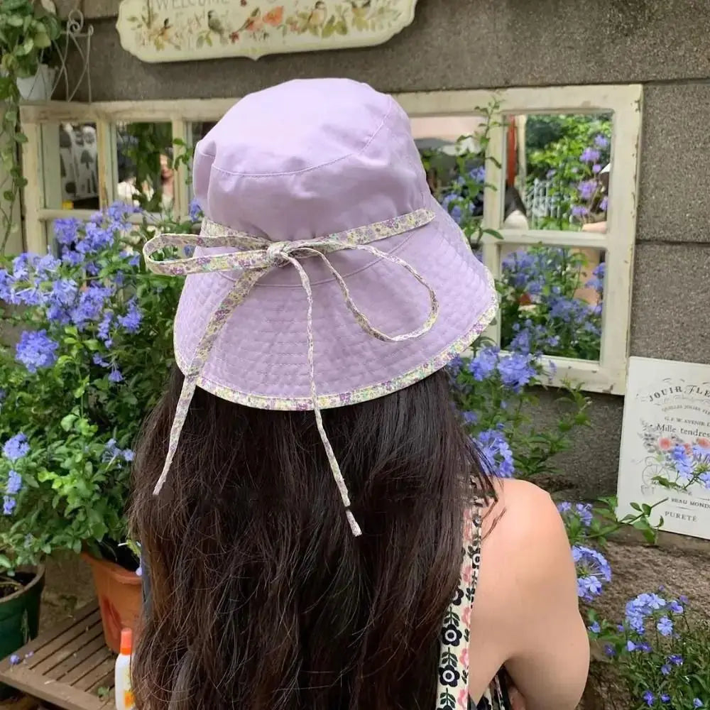Floral Print Reversible Sun Protection Bucket Hat