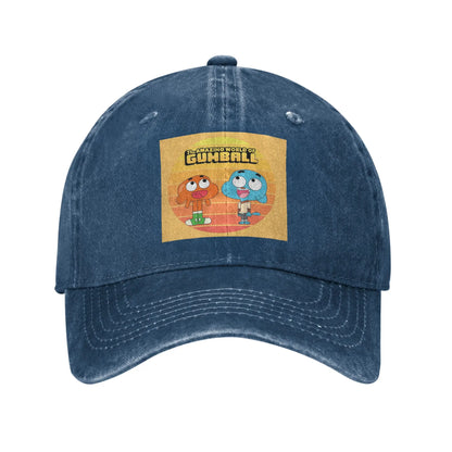 Amazing World Gumball Denim Snapback Baseball Cap