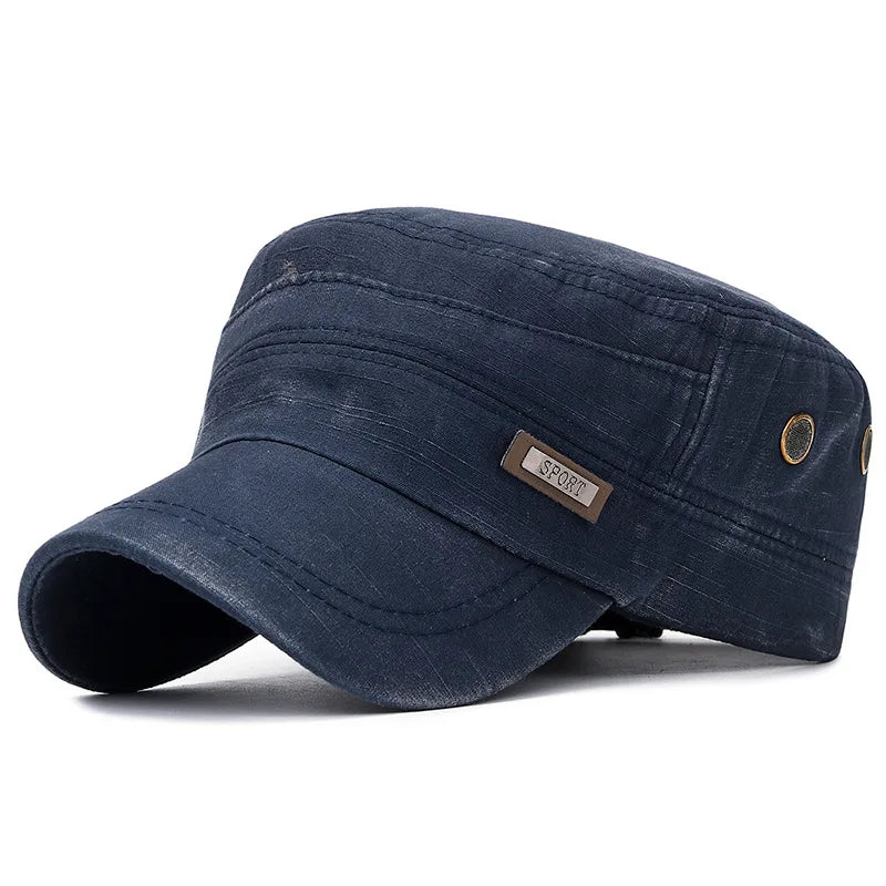 Vintage Washed Military Baseball Cap