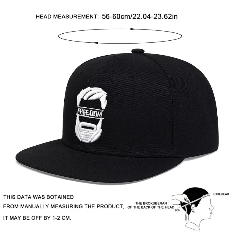 Unisex Uncle Beard Embroidery Hip-hop Hats