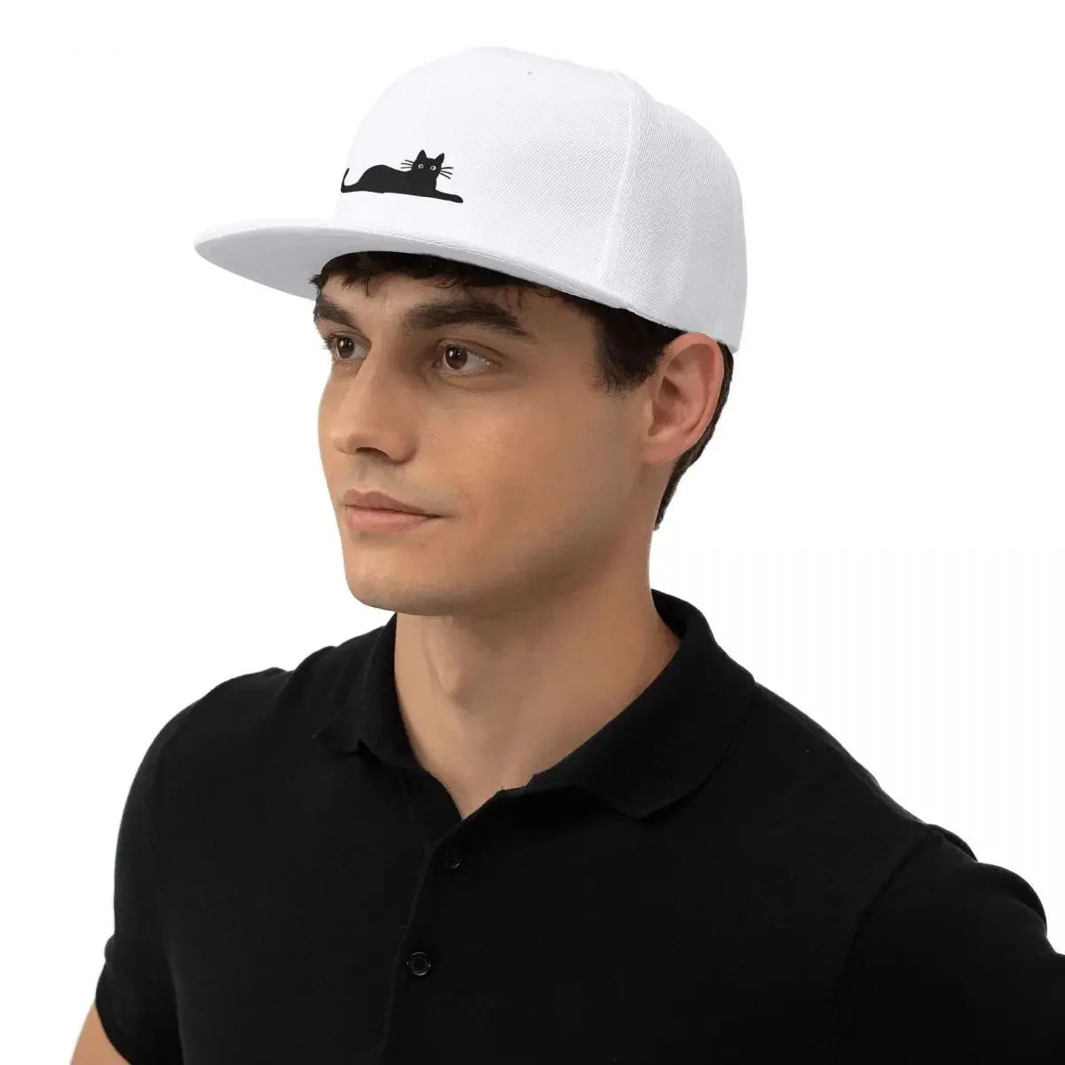 Black Cat Fashion Breathable Snapback Cap