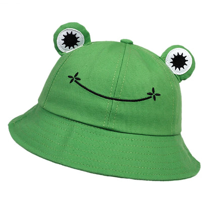 Cute Frog Bucket Hats women Bucket Hat