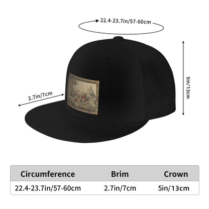 Aubusson Antique French Tapestry Print Snapback Cap