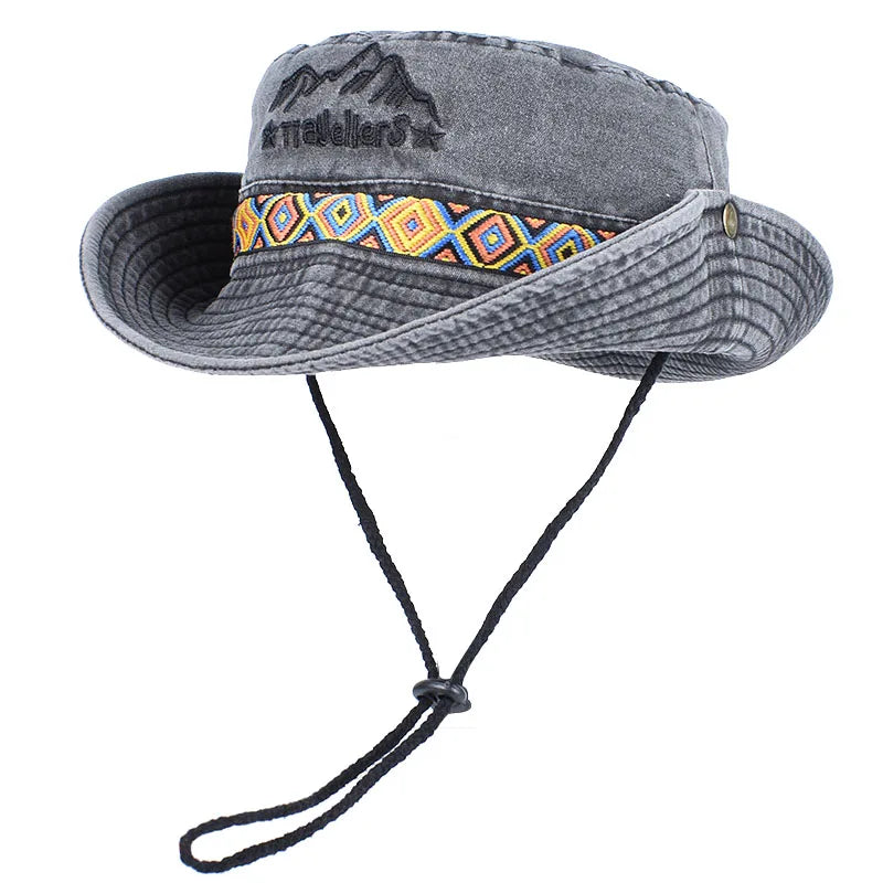 Unisex Outdoor Embroidered Cotton Fishing Hat
