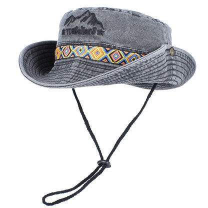 Unisex Outdoor Embroidered Cotton Fishing Hat