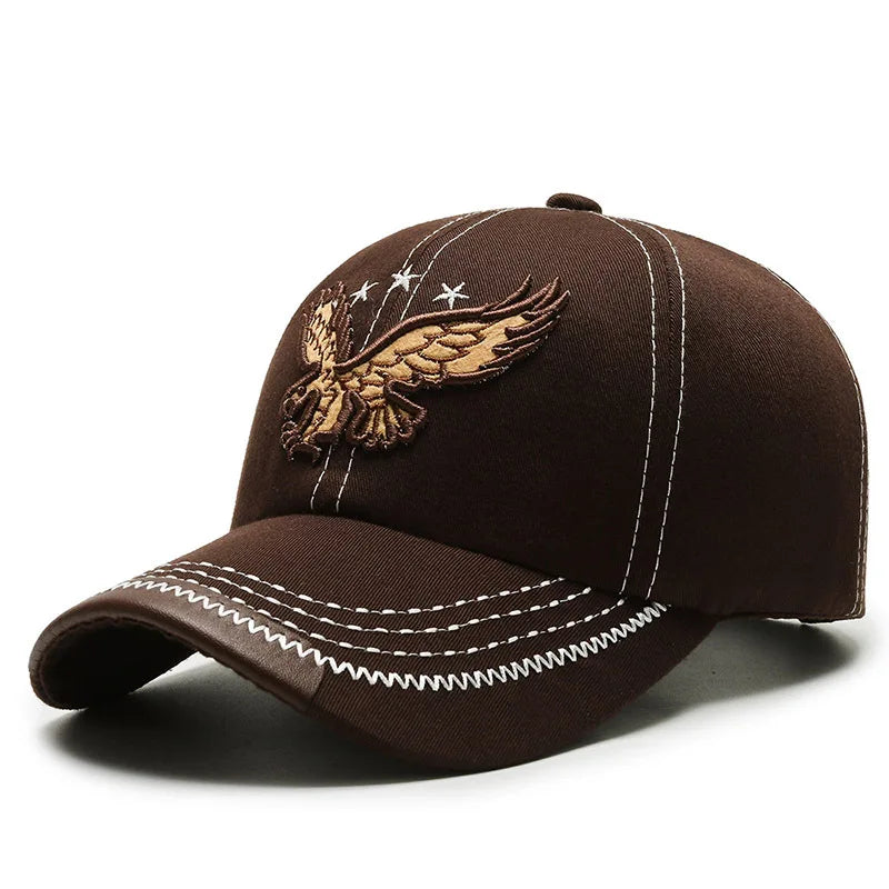 Eagle Embroidered Twill Casual Baseball Cap