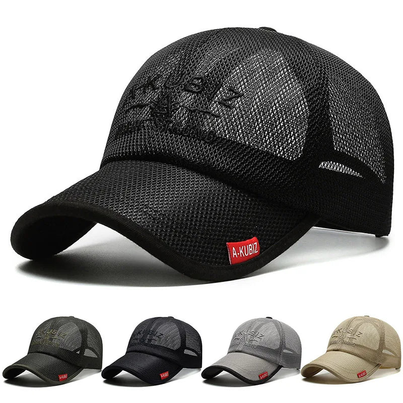 Men's Summer Mesh Breathable Quick Dry Baseball Cap