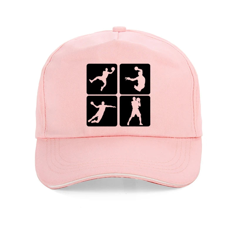 Handball Print Hip Hop Adjustable Baseball Cap