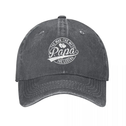 The Man The Myth Papa Legend Baseball Cap