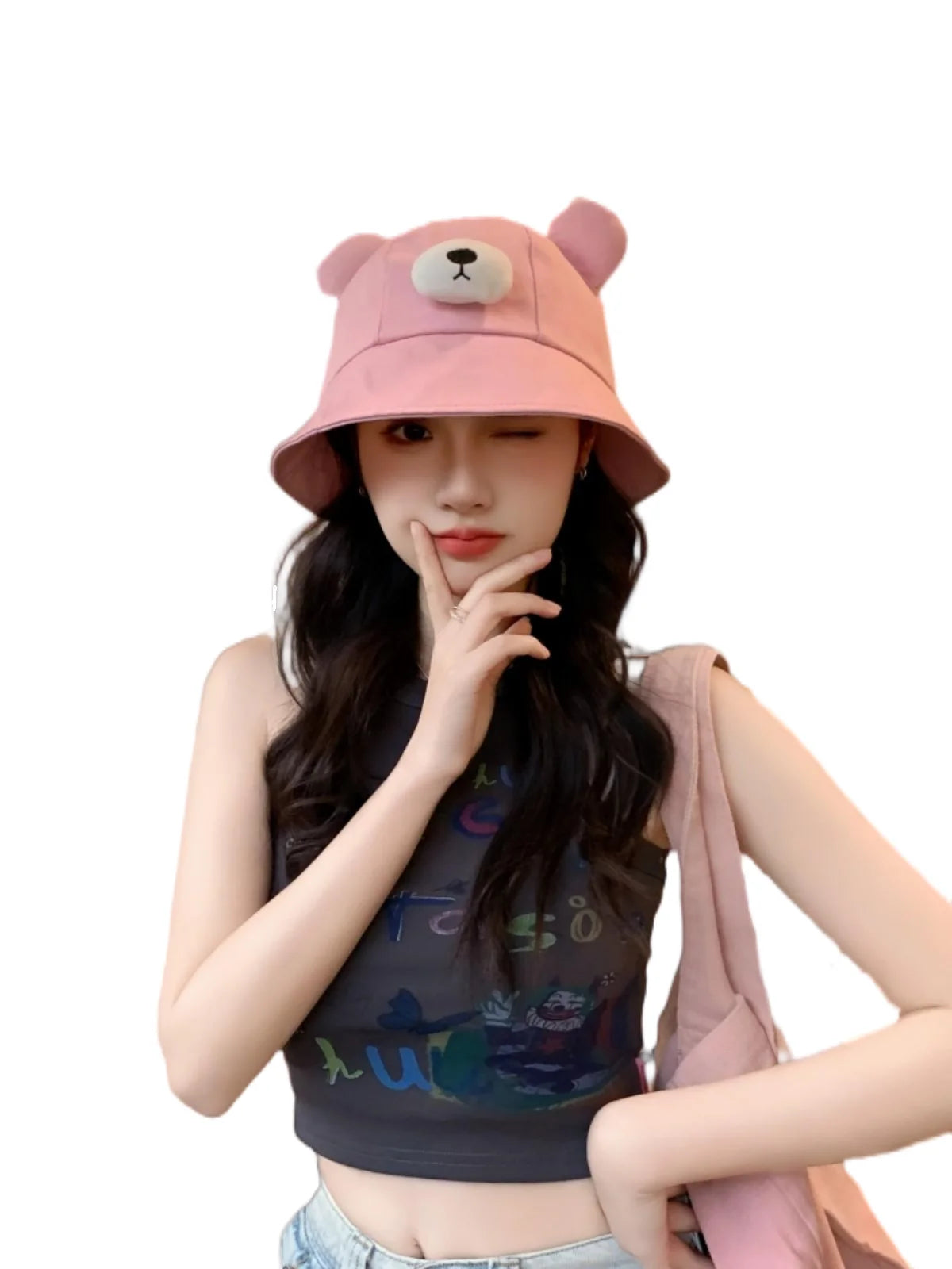 Unisex Cute Dog - Bear Cartoon Bucket Hat