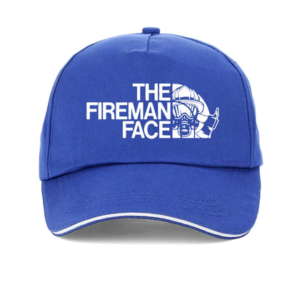 Funny Firefighter Face Adjustable Dad Baseball Cap