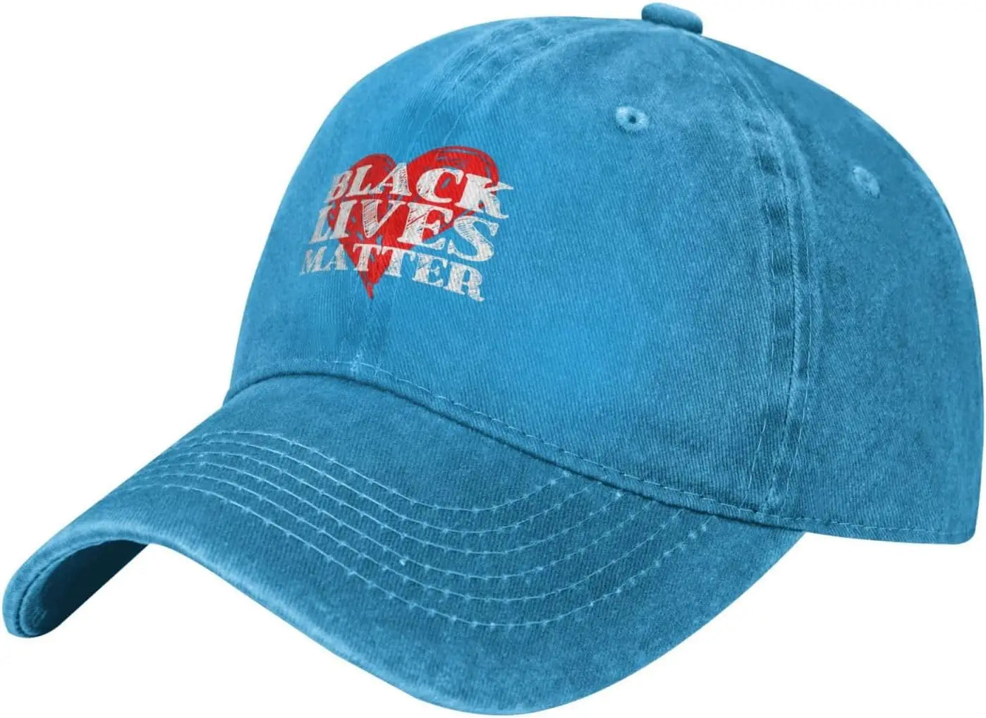 Black Lives Matter Heart Distressed Baseball Cap