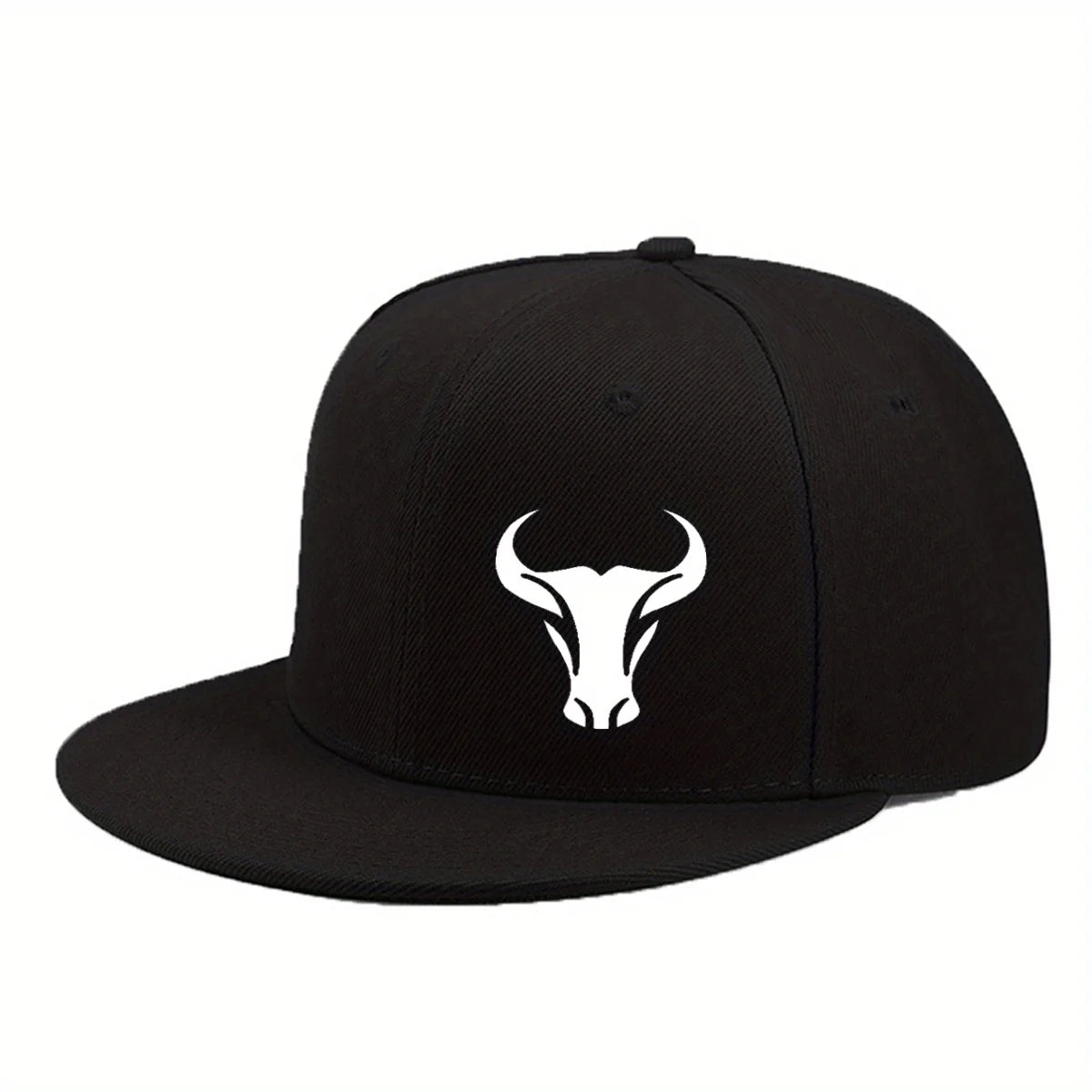 Bull Pattern Adjustable All Season Snapback Cap