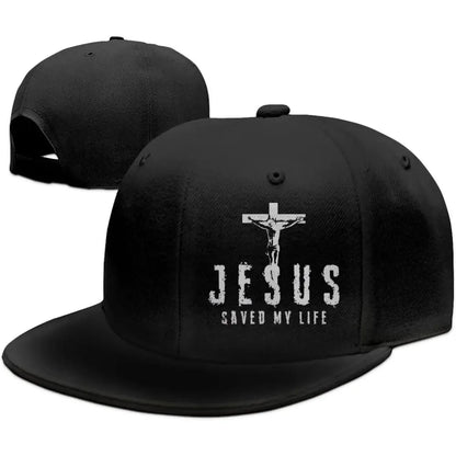 Jesus Saved My Life Cross Snapback Cap